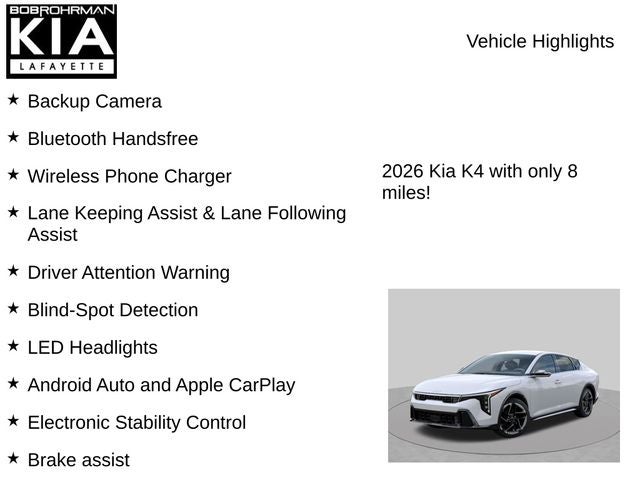 2026 Kia K4 GT-Line