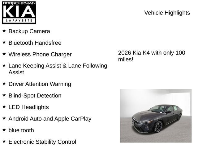 2026 Kia K4 GT-Line