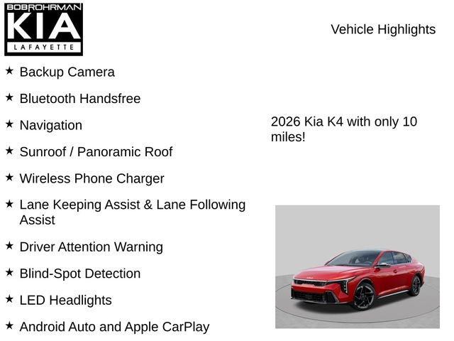 2026 Kia K4 GT-Line