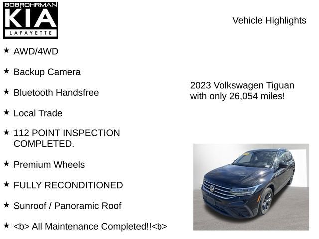 2023 Volkswagen Tiguan 2.0T SE