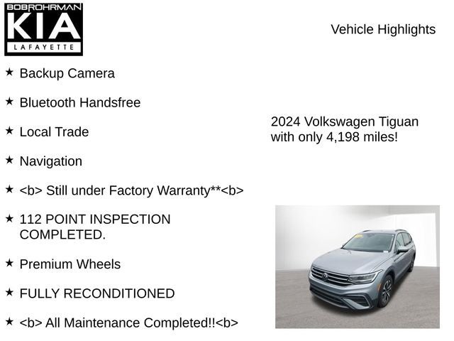 2024 Volkswagen Tiguan 2.0T S