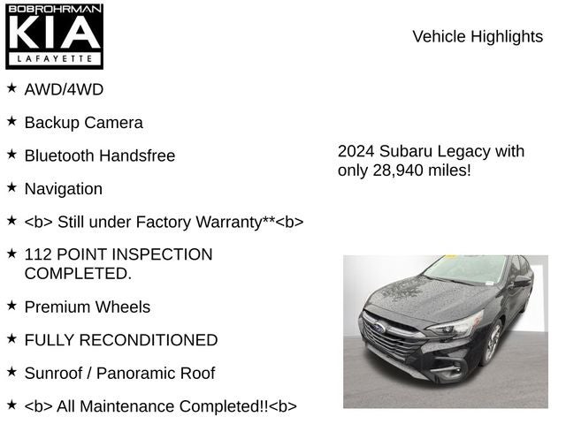 2024 Subaru Legacy Limited