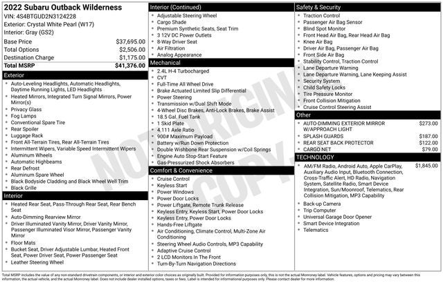 2022 Subaru Outback Wilderness