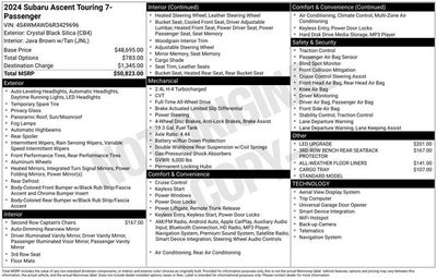 2024 Subaru Ascent Touring