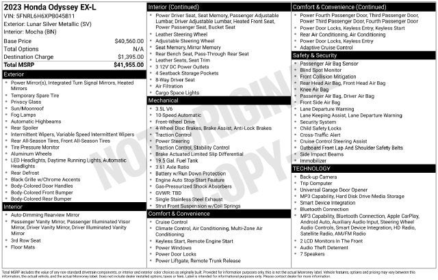 2023 Honda Odyssey EX-L
