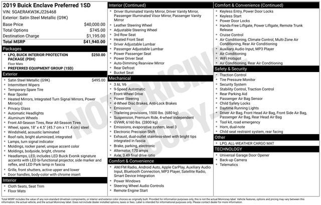 2019 Buick Enclave Preferred