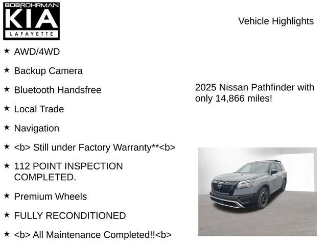 2025 Nissan Pathfinder Rock Creek