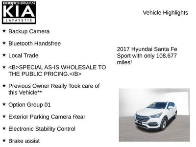 2017 Hyundai Santa Fe Sport 2.4 Base