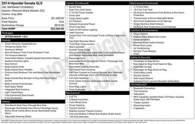 2014 Hyundai Sonata GLS