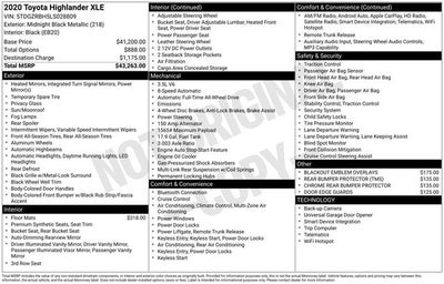 2020 Toyota Highlander XLE