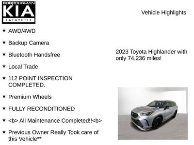 2023 Toyota Highlander XSE