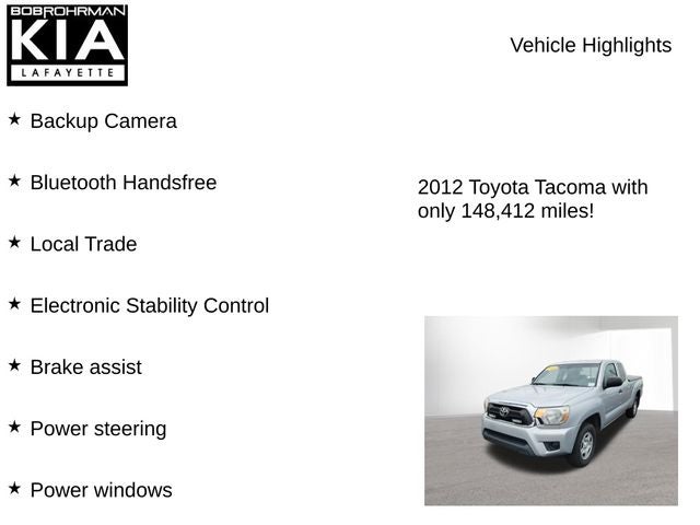 2012 Toyota Tacoma Base