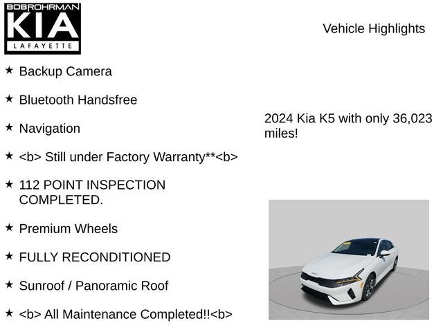 2024 Kia K5 EX