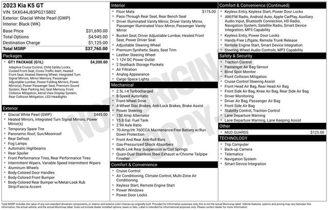 2023 Kia K5 GT