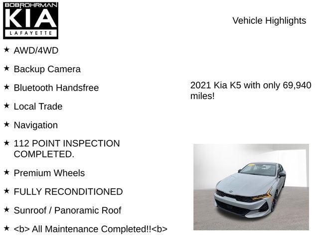 2021 Kia K5 GT-Line