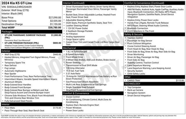 2024 Kia K5 GT-Line