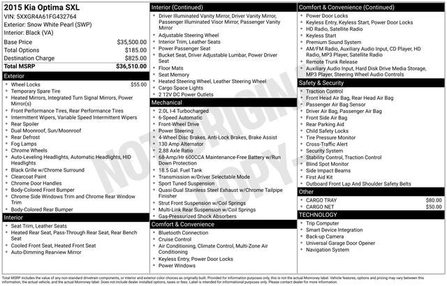 2015 Kia Optima SXL Turbo