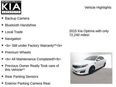 2015 Kia Optima SXL Turbo
