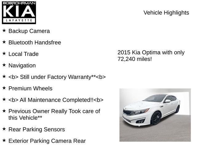 2015 Kia Optima SXL Turbo