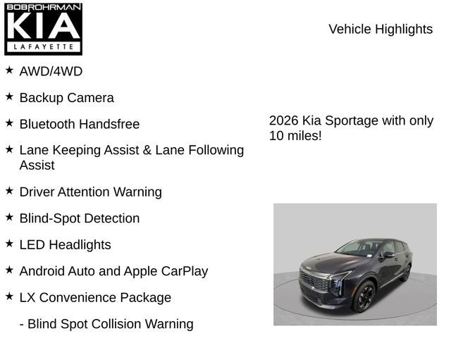2026 Kia Sportage LX