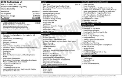 2026 Kia Sportage LX