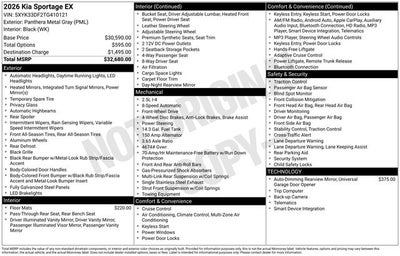 2026 Kia Sportage EX