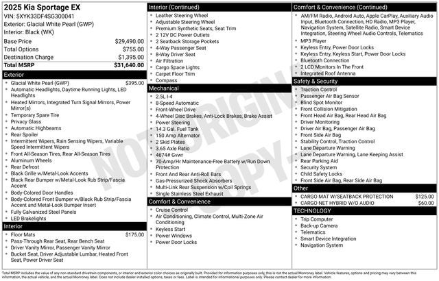 2025 Kia Sportage EX