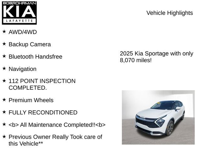 2025 Kia Sportage EX