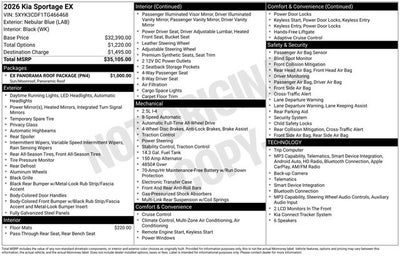 2026 Kia Sportage EX
