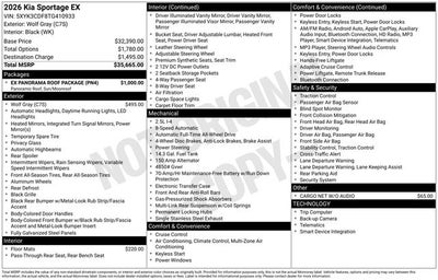 2026 Kia Sportage EX