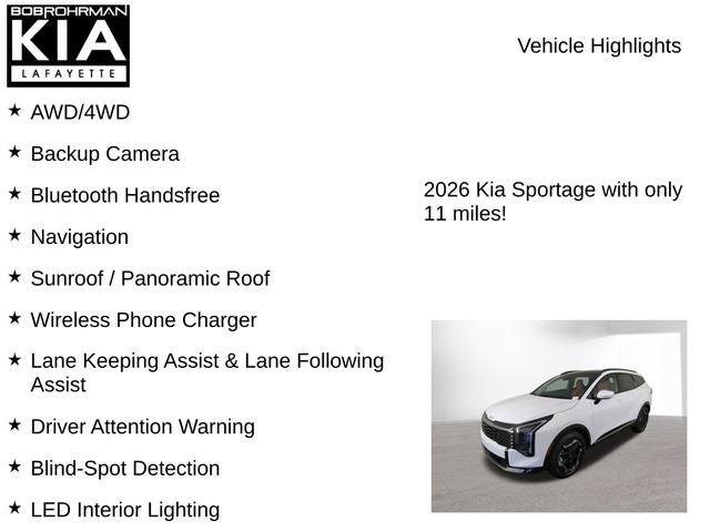 2026 Kia Sportage SX