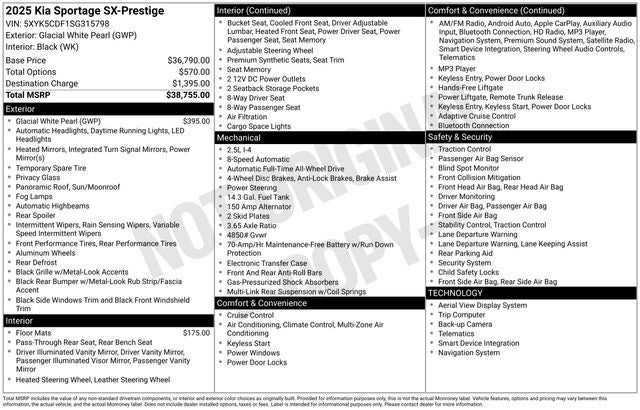 2025 Kia Sportage SX-Prestige