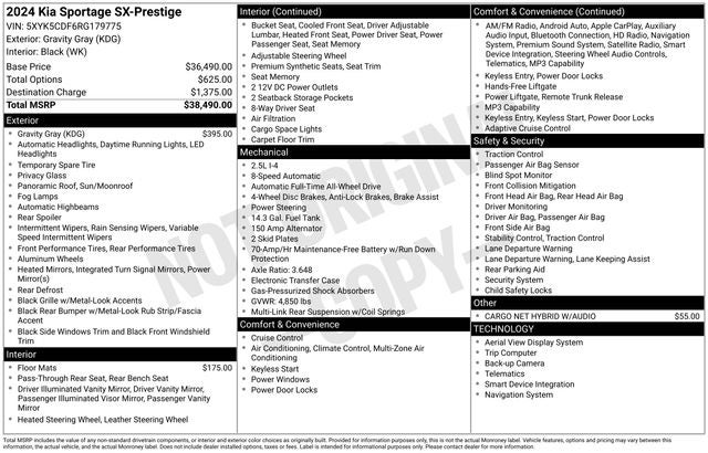 2024 Kia Sportage SX-Prestige