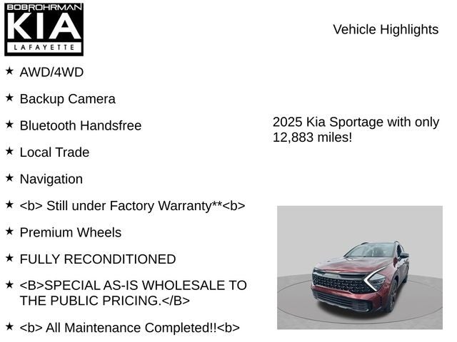 2025 Kia Sportage X-Line