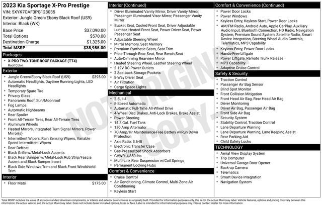 2023 Kia Sportage X-Pro Prestige