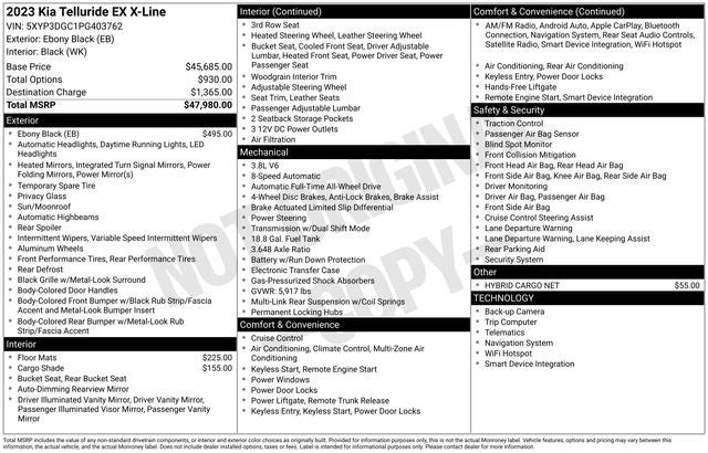 2023 Kia Telluride EX X-Line