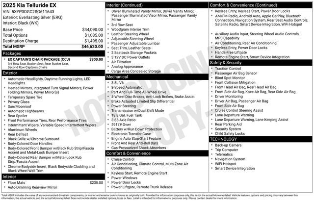 2025 Kia Telluride EX