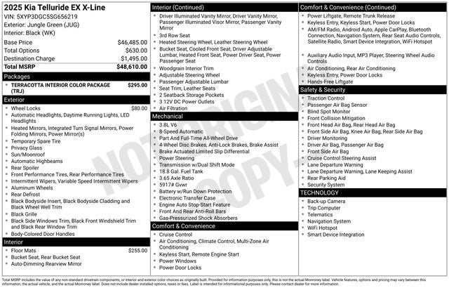 2025 Kia Telluride EX X-Line