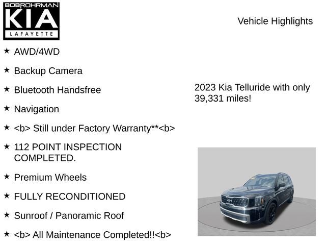 2023 Kia Telluride SX X-Line