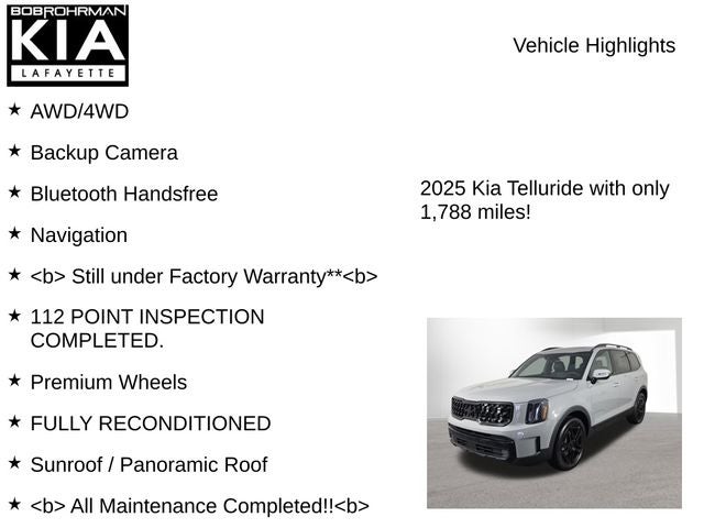 2025 Kia Telluride SX-Prestige X-Line