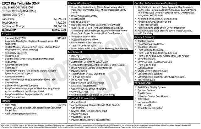 2023 Kia Telluride SX-Prestige