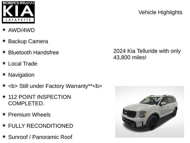 2024 Kia Telluride SX-Prestige X-Line