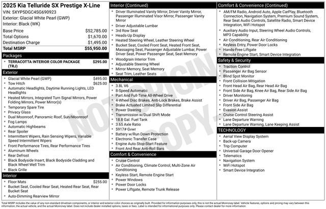 2025 Kia Telluride SX-Prestige X-Line