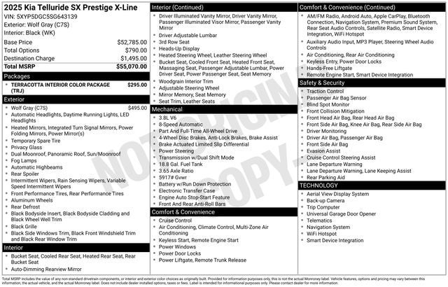 2025 Kia Telluride SX-Prestige X-Line