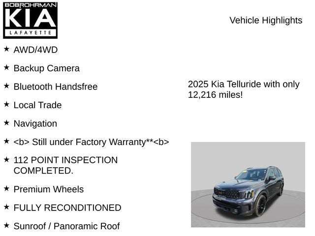 2025 Kia Telluride SX-Prestige X-Line