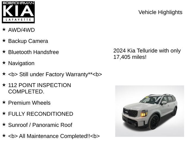 2024 Kia Telluride SX-Prestige X-Line