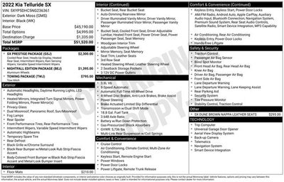 2022 Kia Telluride SX