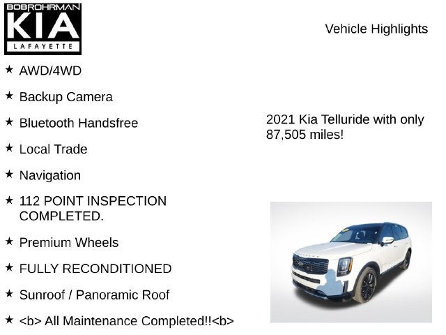 2021 Kia Telluride SX