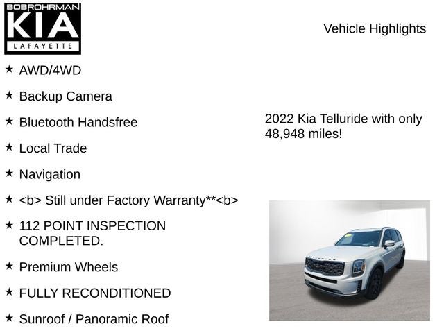 2022 Kia Telluride SX