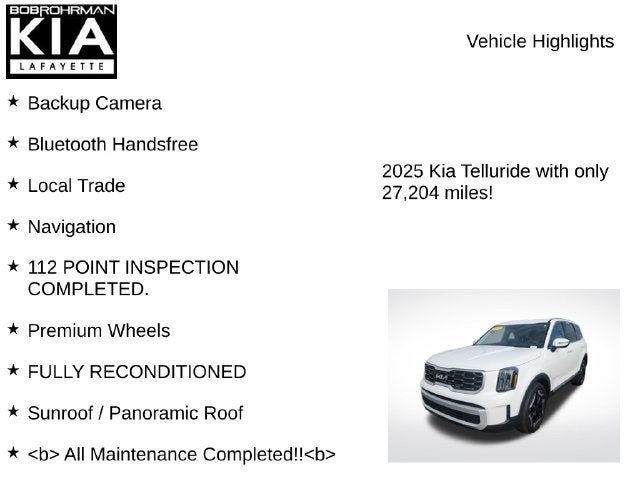 2025 Kia Telluride S